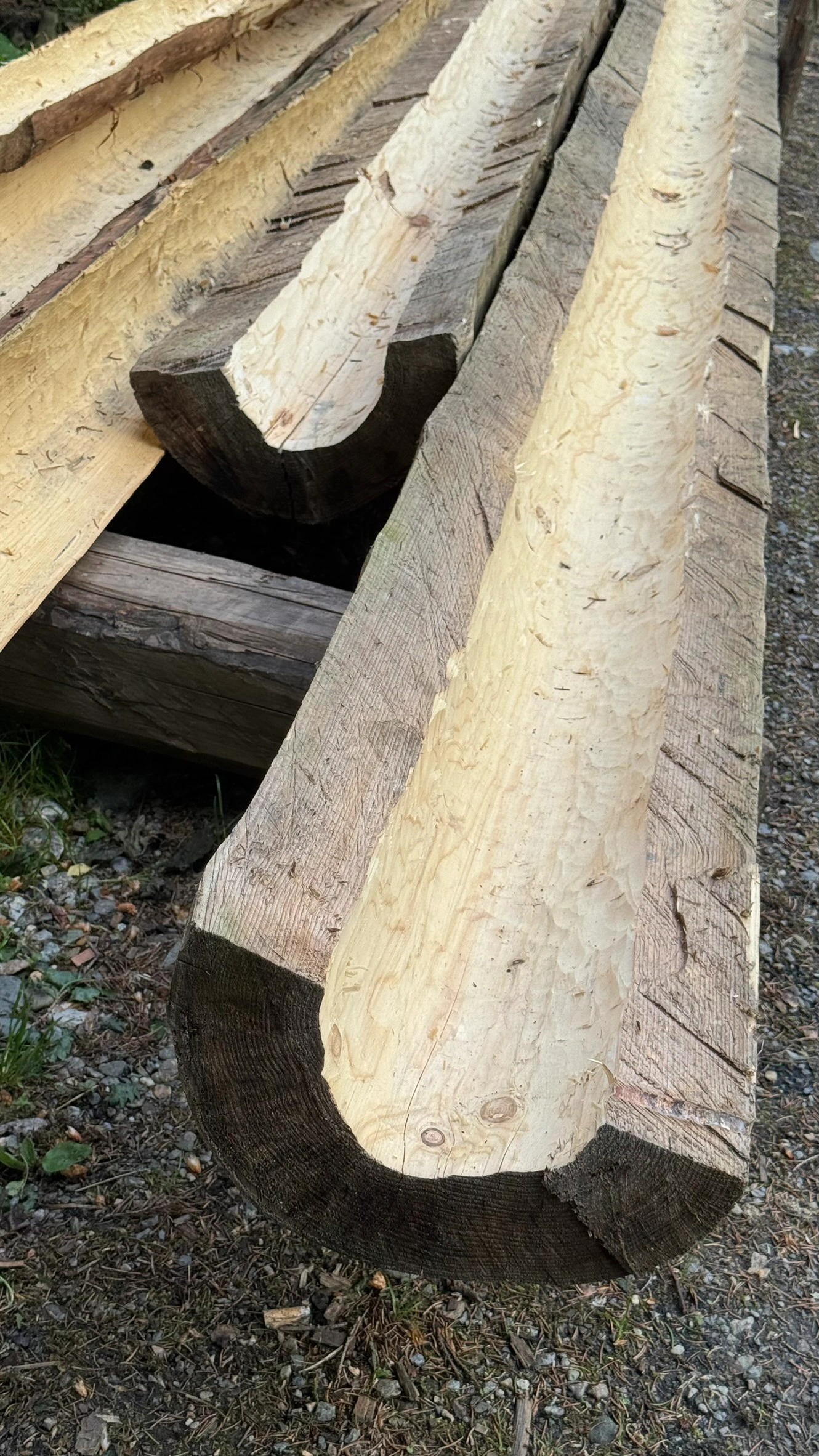 Wooden Half Pipe in the Carpentry Workshop
