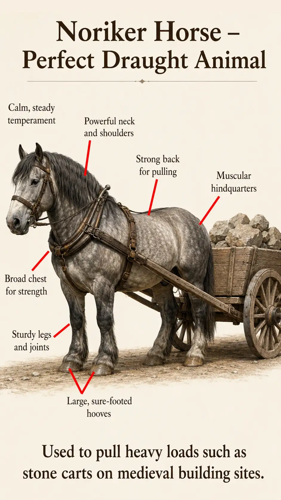 Noriker Horse_English_Eng