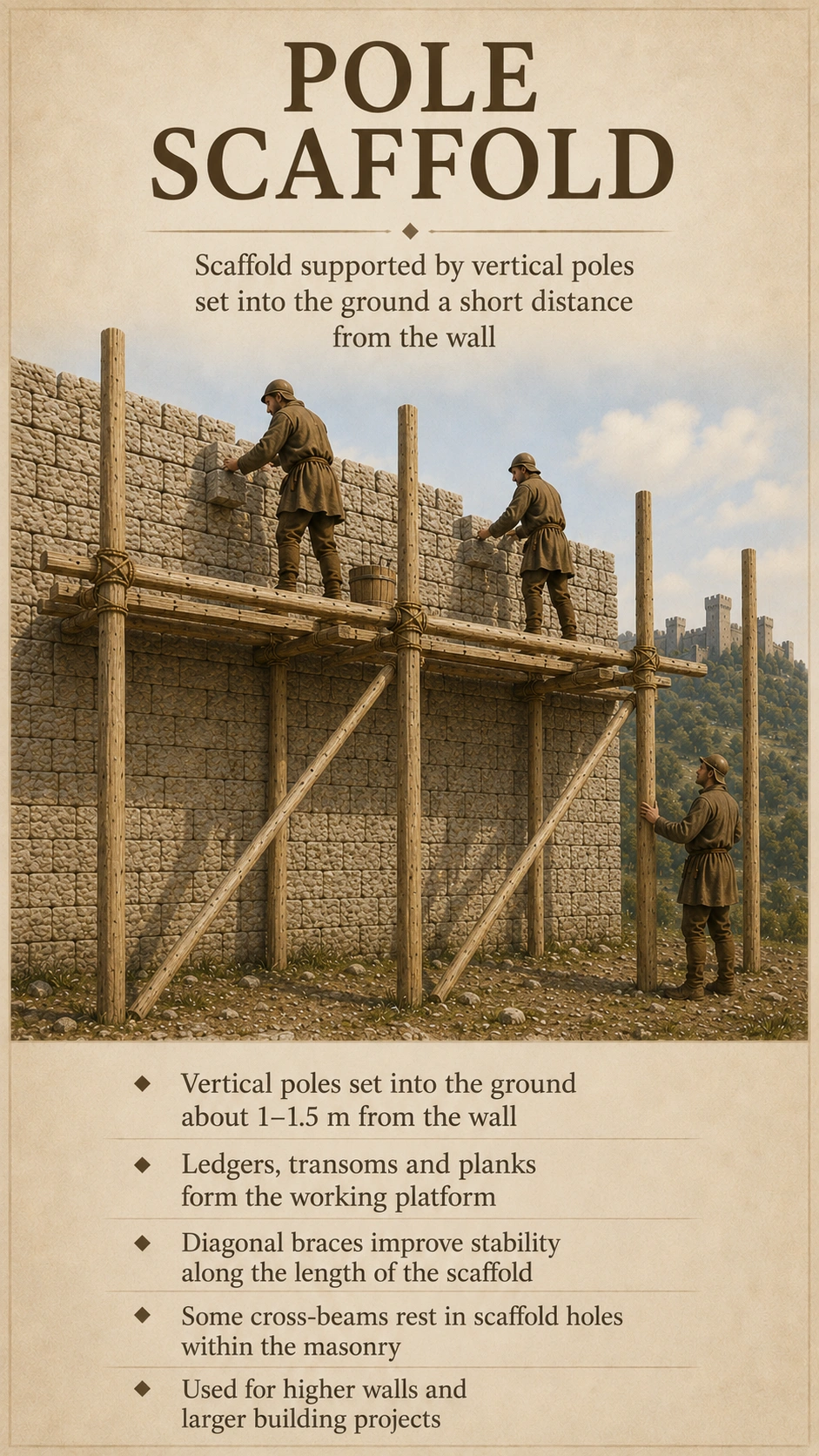 Pole Scaffold | Interpretative Illustration