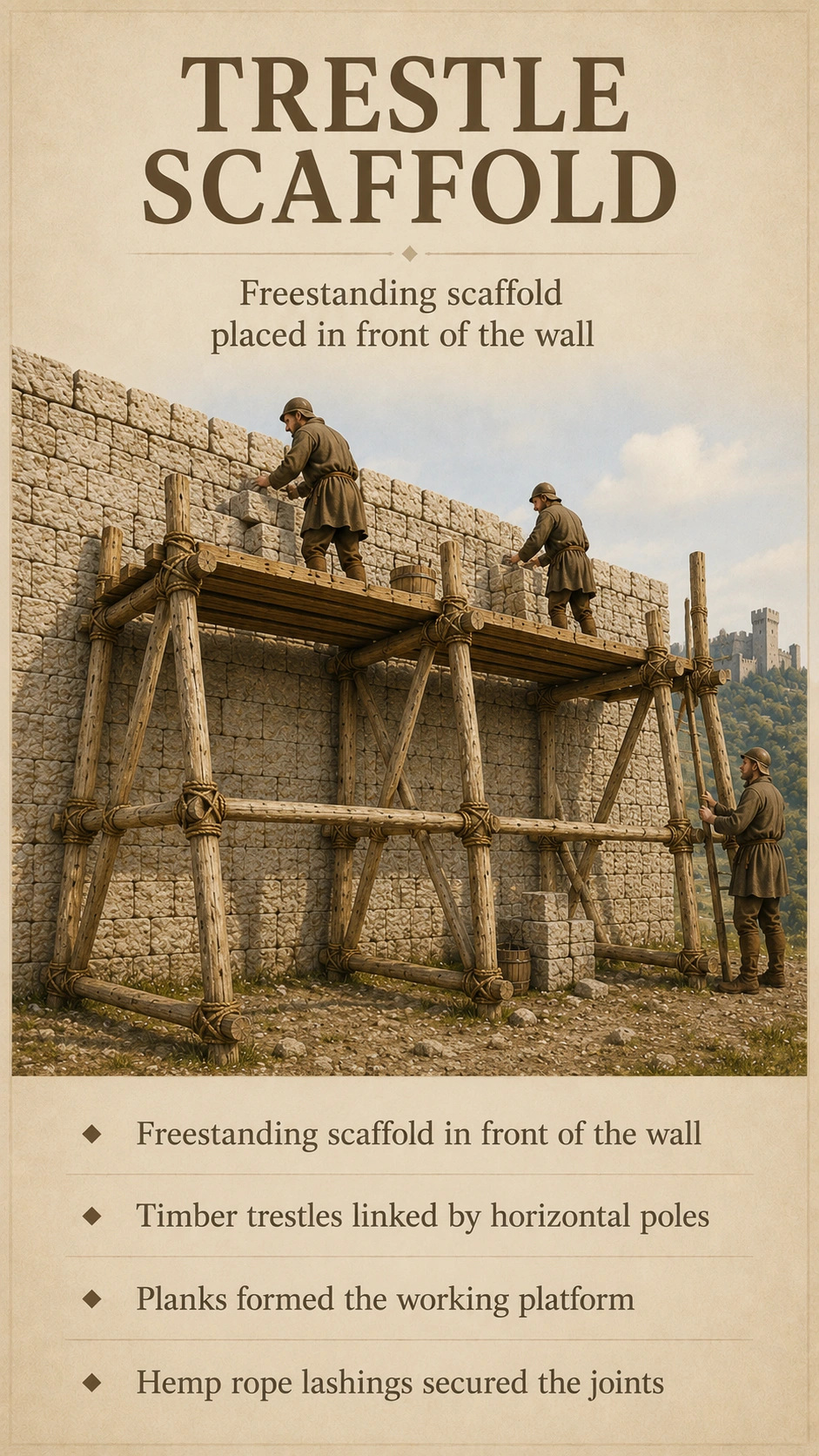 Trestle Scaffold | Interpretative Illustration