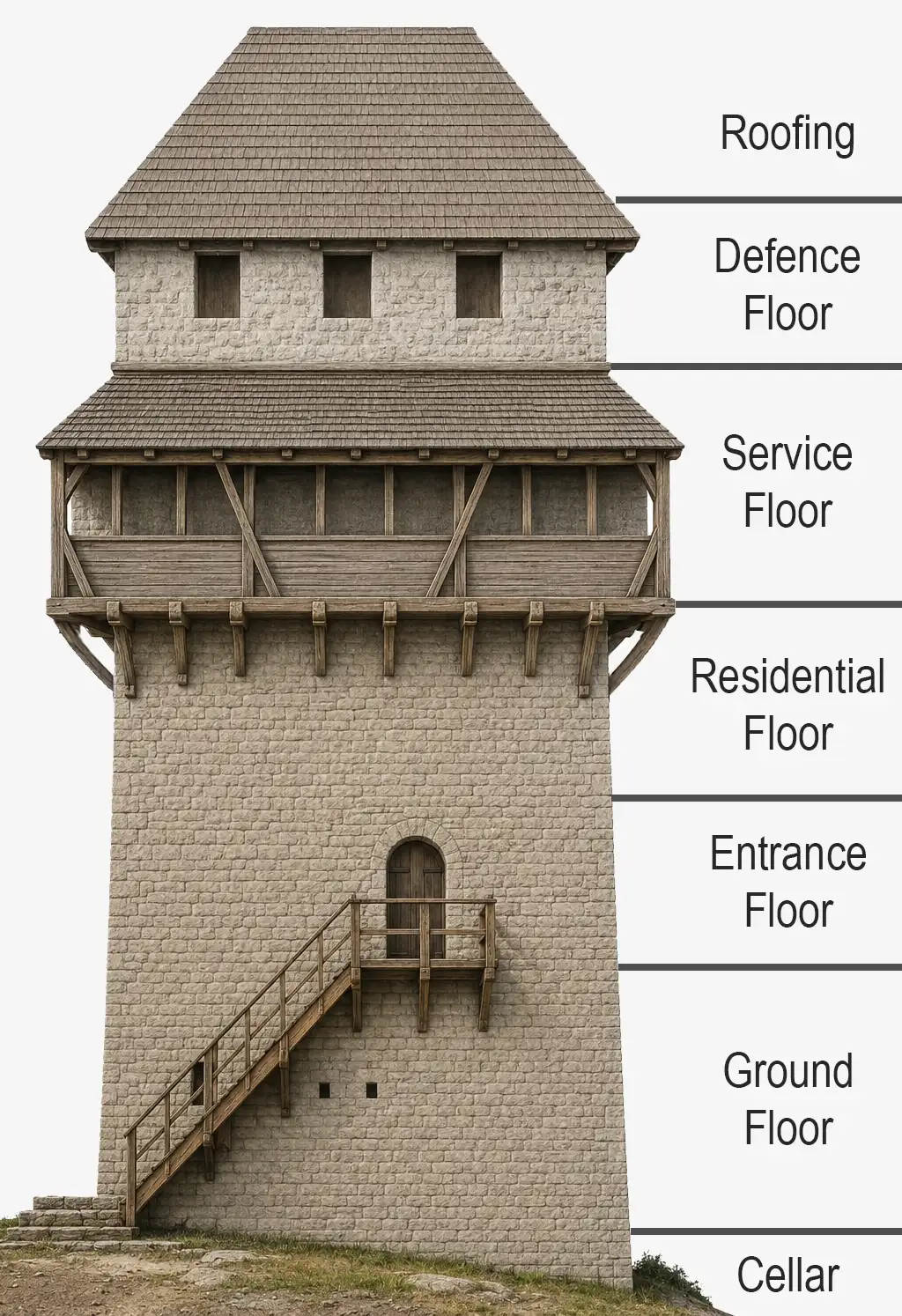 Visualisation of the completed tower | Interpretative illustration