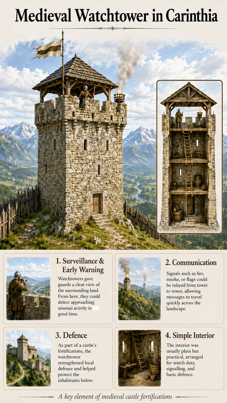 Infographic based on interpretative illustrations.