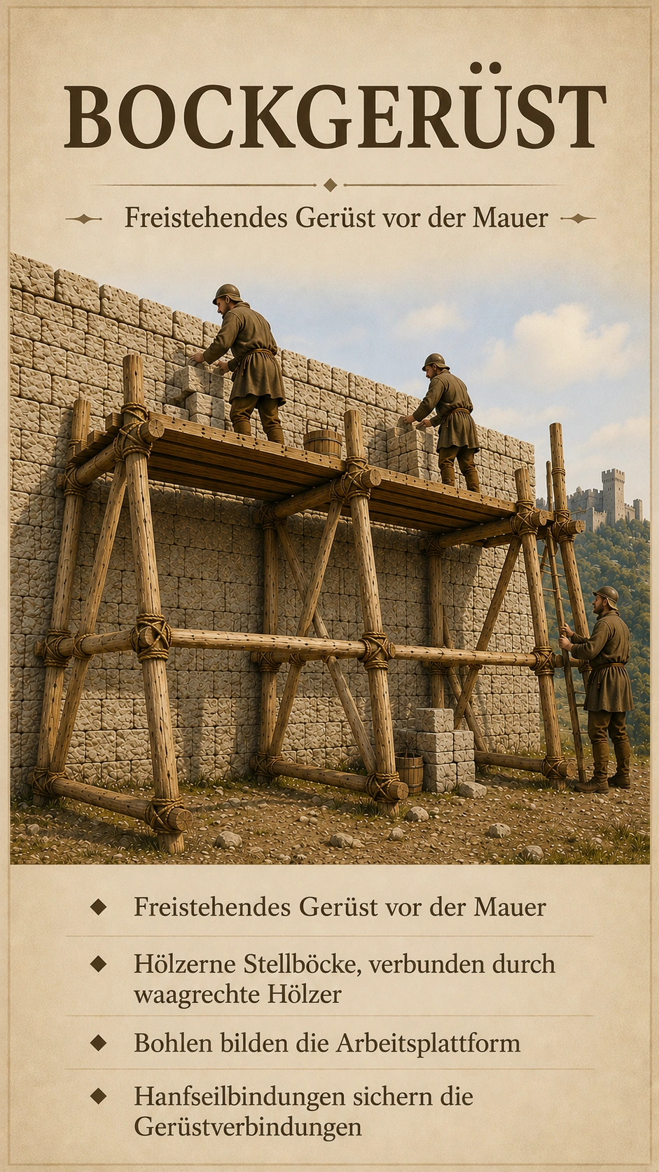 Bockgerüst | Künstlerische Darstellung