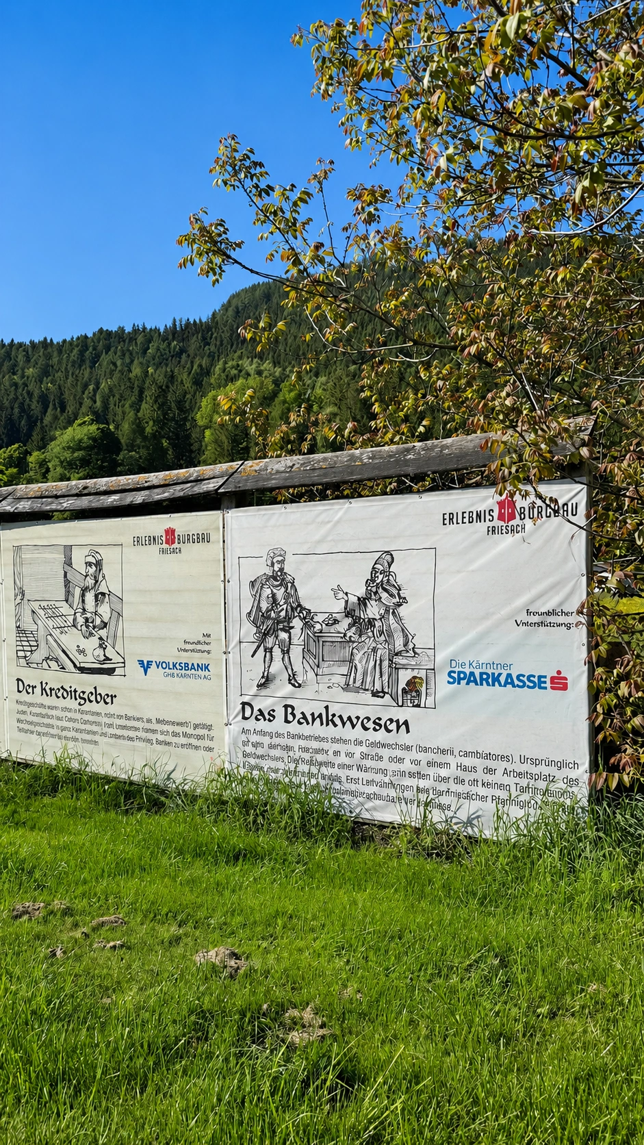 Werbe-Informationswand