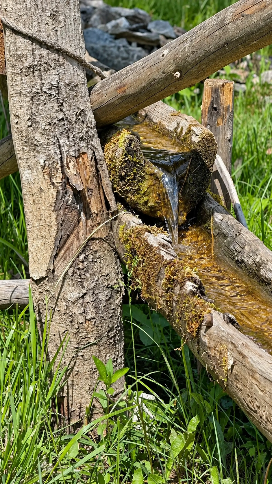 Connection between two half pipes