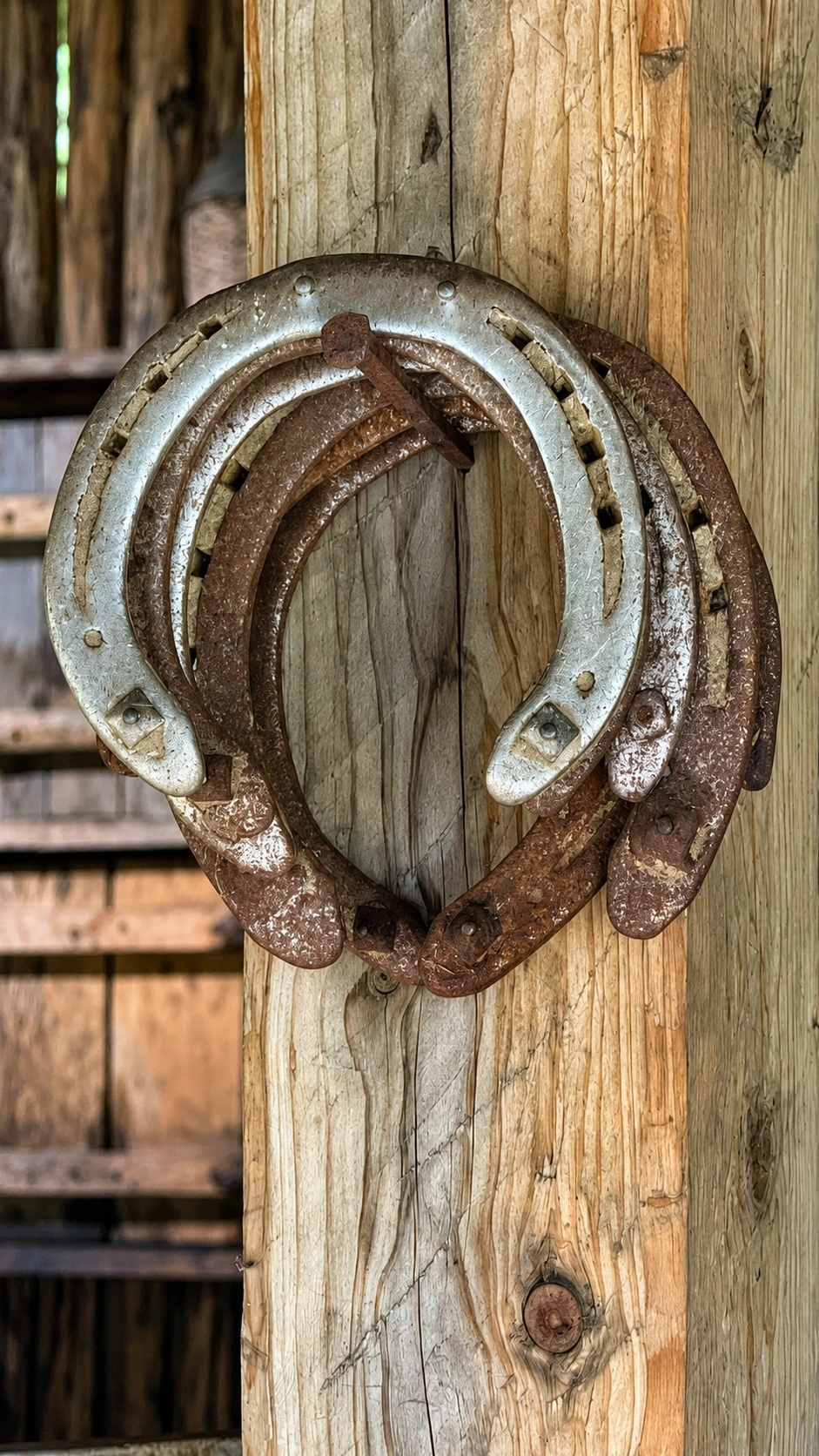 Large numbers of horseshoes are required to keep horses in service. Regular replacement is essential.
